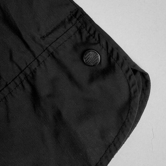 Cole Haan Signature Hooded Rain Jacket Long Vented Women’s Size S Small Black - Picture 5 of 8